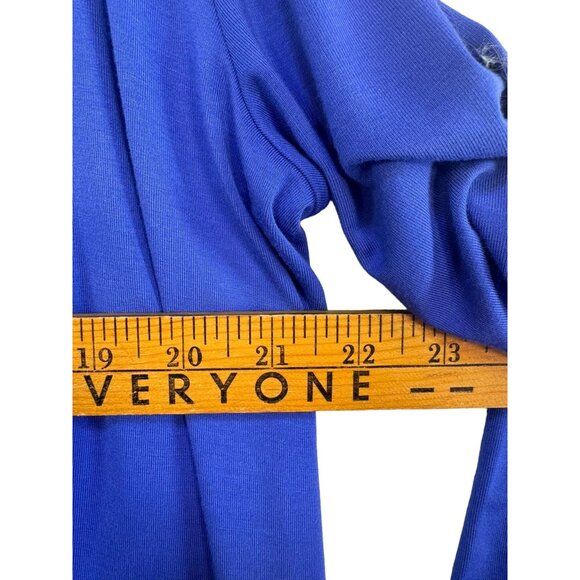 T By Talbots UPF 50+ Womens Cardigan L Blue Rayon & Spandex - Picture 5 of 8